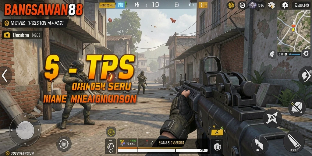 Tampilan gameplay BANGSAWAN88 dengan aksi tembak-menembak yang menegangkan.