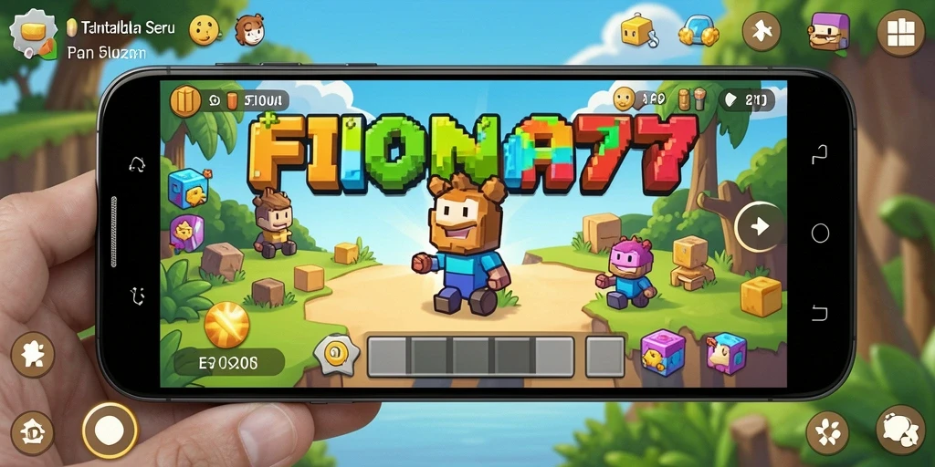 Screenshot FIONA77 menampilkan gameplay puzzle yang menantang dan menyenangkan.