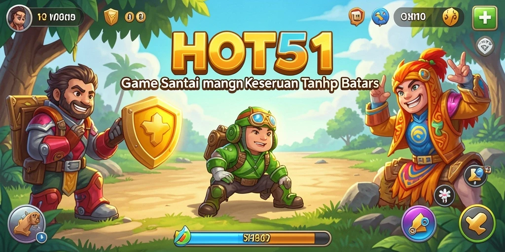 Tangkapan layar gameplay HOT51 menampilkan keseruan yang mudah diakses.