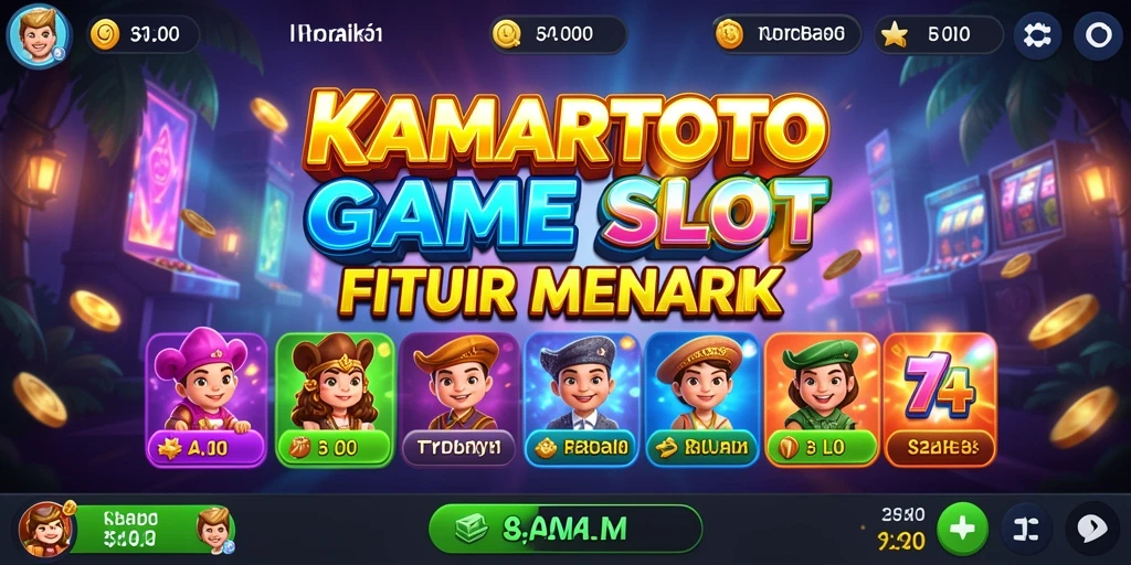 Tampilan gameplay seru di KAMARTOTO dengan berbagai fitur Slot.