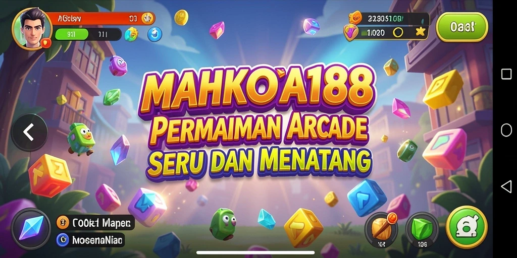 Tampilan gameplay seru dari MAHKOTA188 di tengah aksi Arcade
