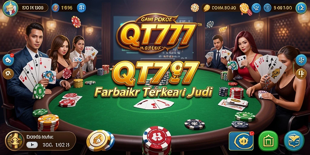 Tampilan gameplay Poker yang menarik dari QT777.