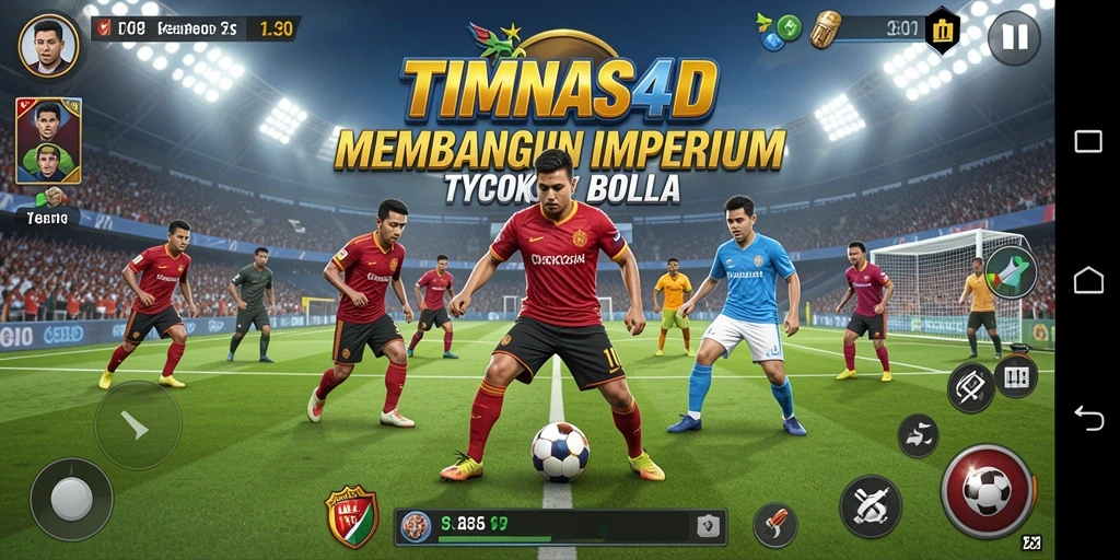 Tampilan menarik dari gameplay TIMNAS4D dengan manajemen tim sepak bola.