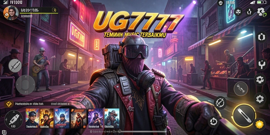 Screenshot gameplay UG777 menampilkan fitur karaoke yang interaktif.